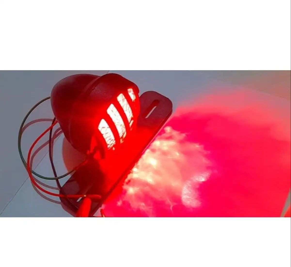 Motorcycle cafe racer backlight, Tale light, brake light with number plate holder 2 in 1 vintage quality ,grill backlight for bikes universal fitting buy online in Pakistan