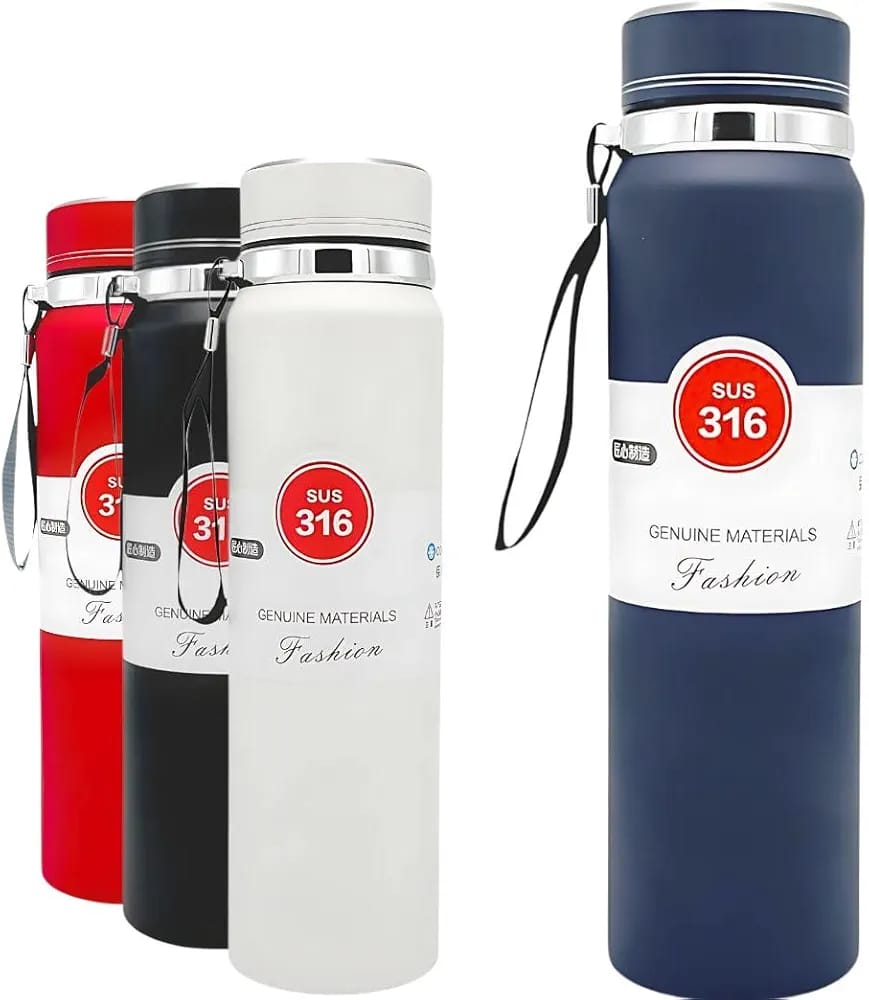 Vacuum Flask Thermos Bottle Stainless Steel Double Wall Tumbler Sports Coffee Mug  Leakproof Insulated Drinkware 800ml (Random Color) view 3