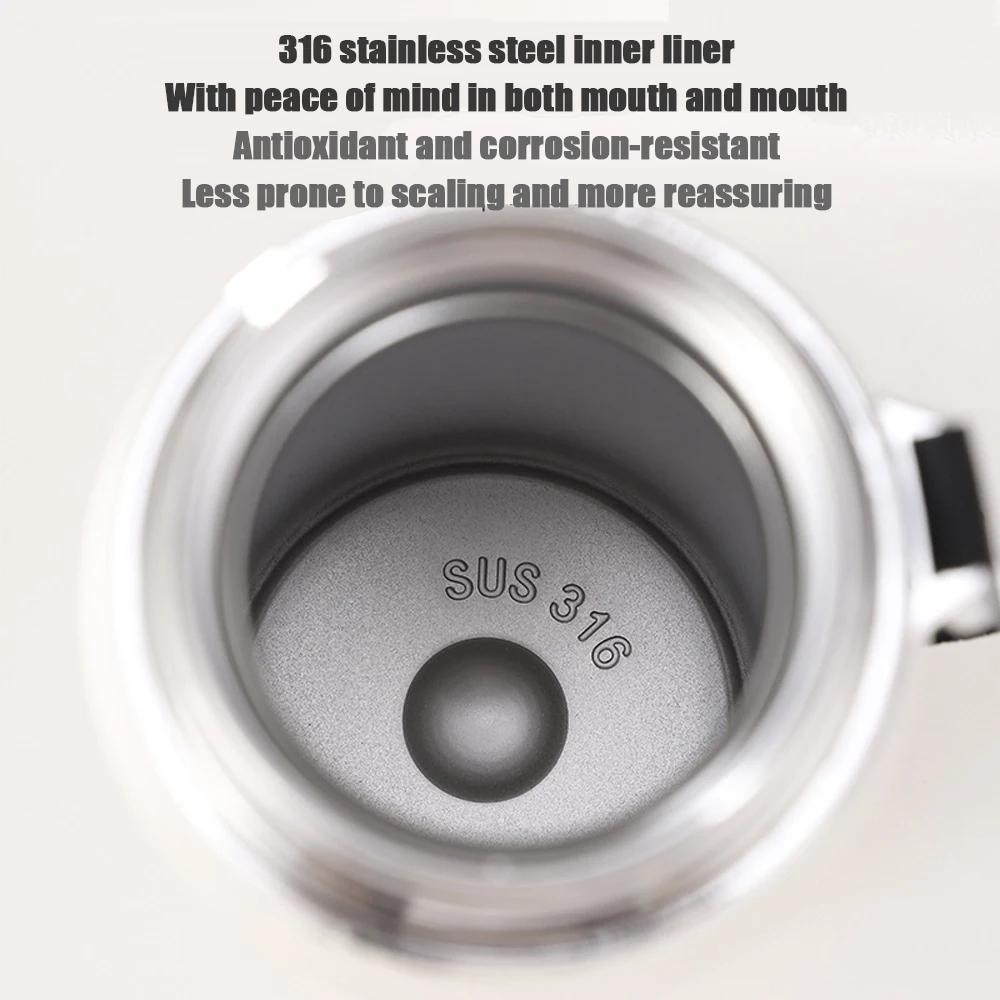 Stainless Steel Water Bottle with Digital Temperature Vacuum Insulated Water Bottle, Large Capacity, Outdoor Portable Sports Water Bottle With Rope Handle (Random Color) view 5