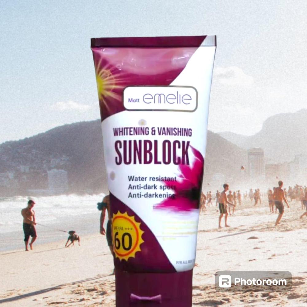 Emelie Whitening & Vanishing Sunblock SPF60 (150ml) view 4