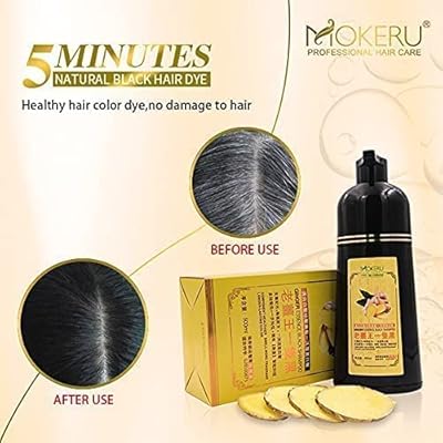 MOKERU Ginger Hair Shampoo for 5-Minute Natural Dye & Healthier, Longer-Lasting Color 200 ml view 4