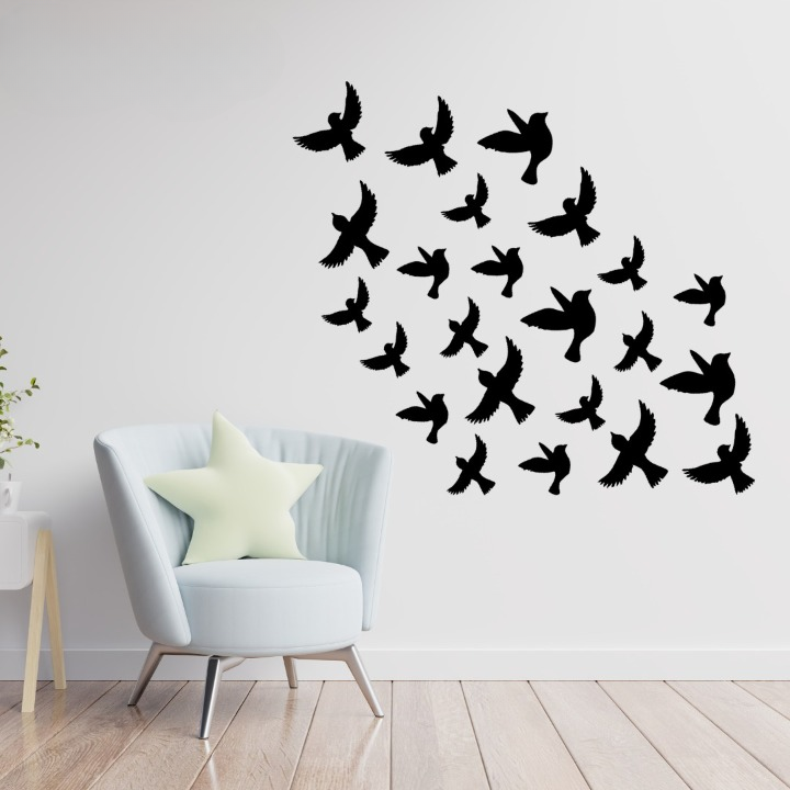 Buy One Get One Free 3D Wooden Sparrow ( Pack off 30 ) And Butterfly ( Pack off 30 ) Wooden Wall Decoration Items for Home, Bedrooms Inspire Kids and Look Decent buy online in Pakistan