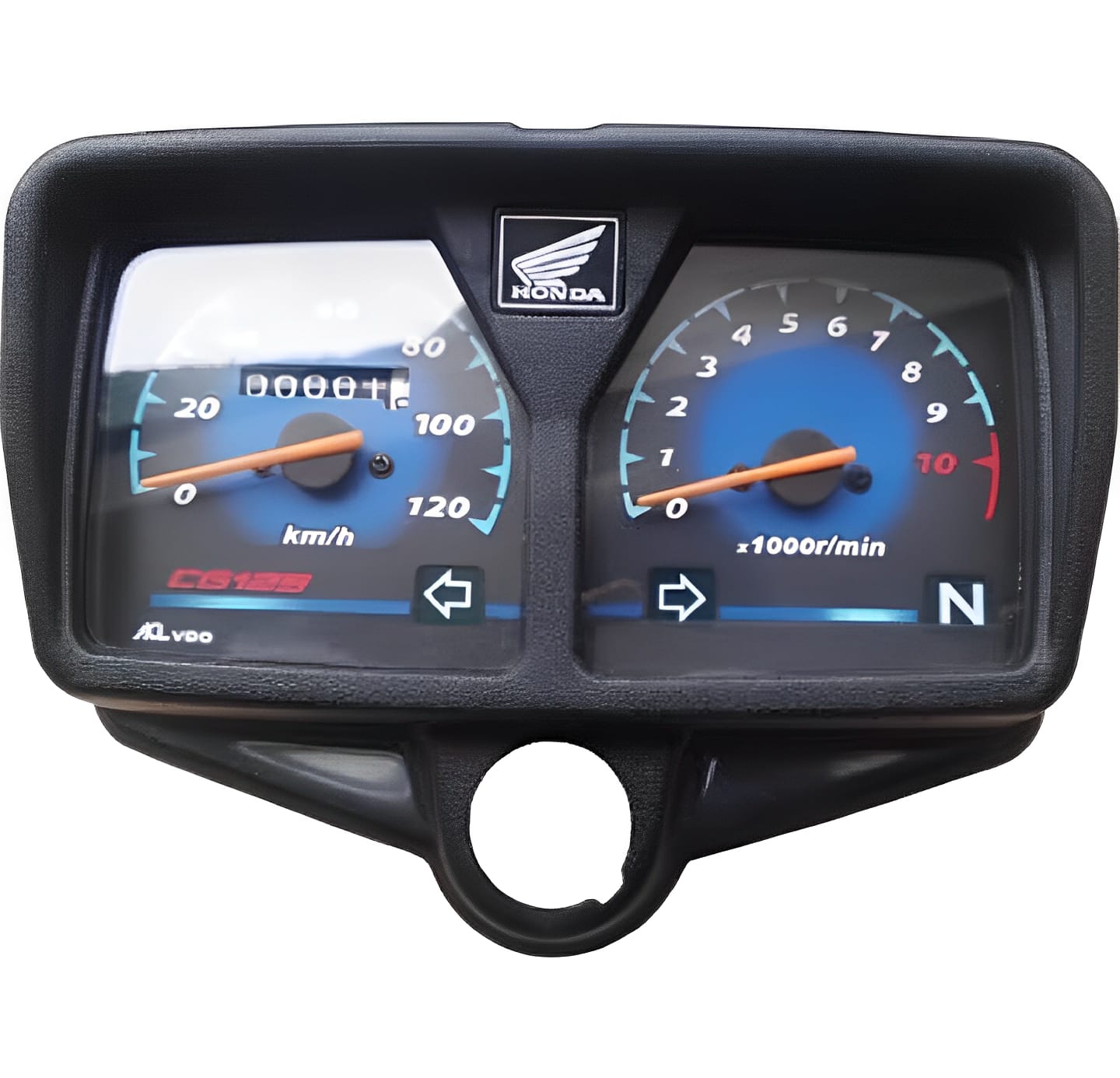 Premium All-Black Speedometer for CG 125 Motorcycle & Honda 125cc Bikes buy online in Pakistan