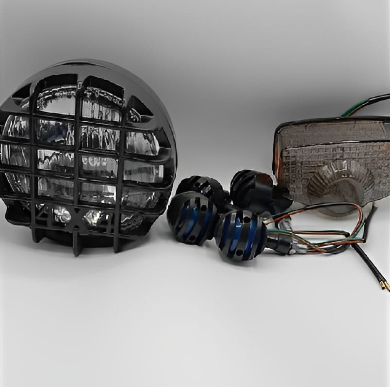 Pack of 3 Cafe racer kit Item's Cafe Racer Style Bike Lighting Set | Headlight, Taillight & Indicators buy online in Pakistan