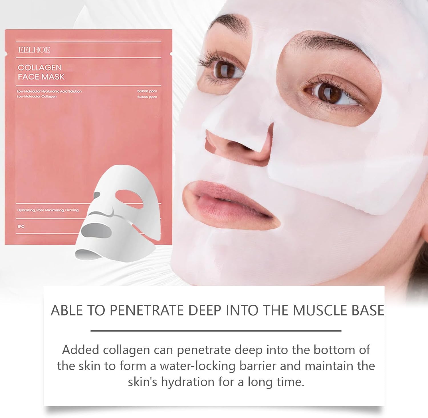 01 Pc Bio-Collagen Real Deep Mask, Hydrating Over Night, Facial Sheet Mask, Pore Minimising, Firming, Collagen Mask, Hydrating Overnight Skin Care Mask - 34gram buy online in Pakistan