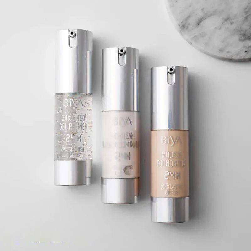3in1 BIYA 24k Gold Gel Primer Foundation Highlighter Set | Best Quality Foundation Highlighter buy online in Pakistan