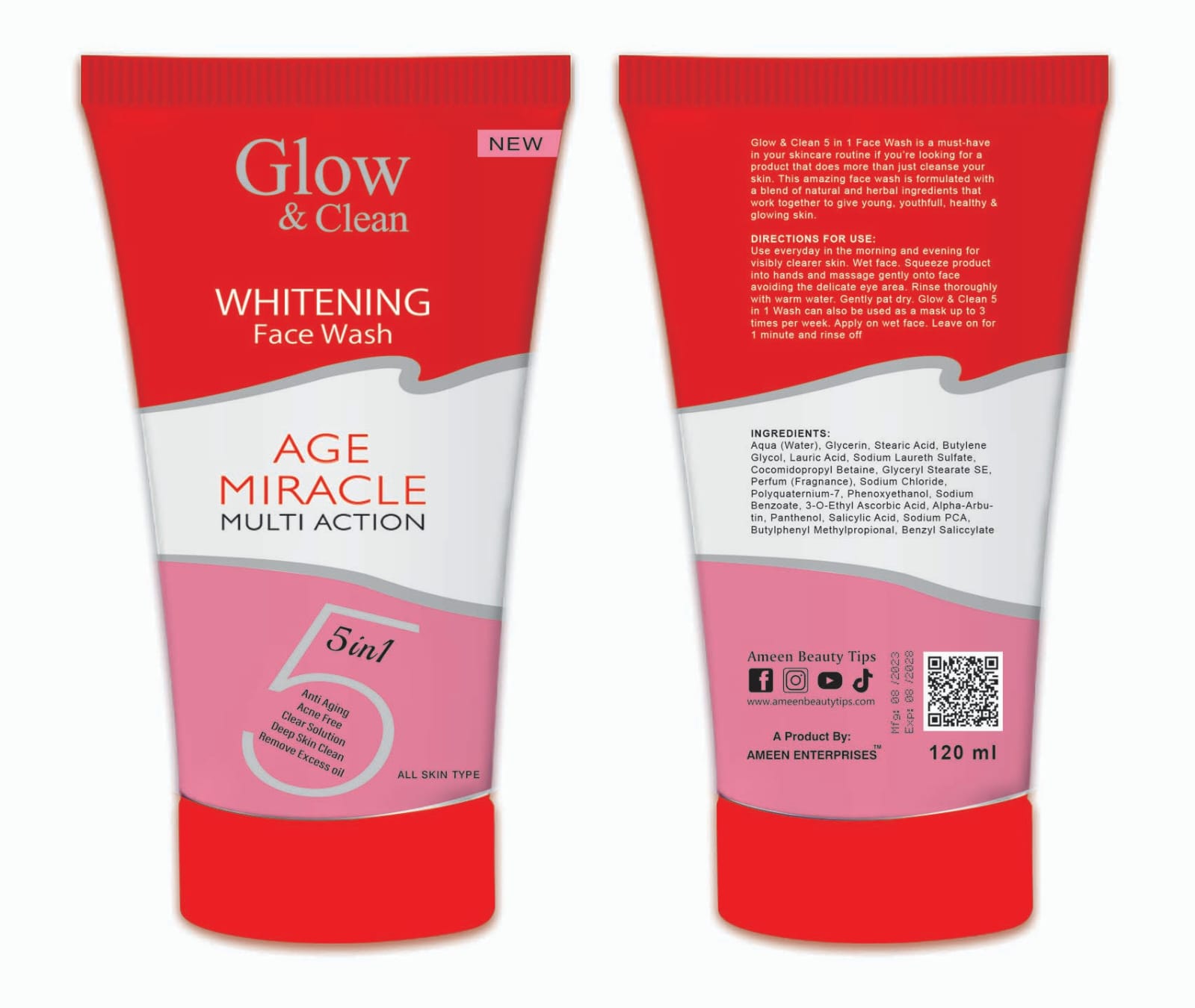 Glow and Clean Age Miracle Face Wash Instant Result 120 ML view 2