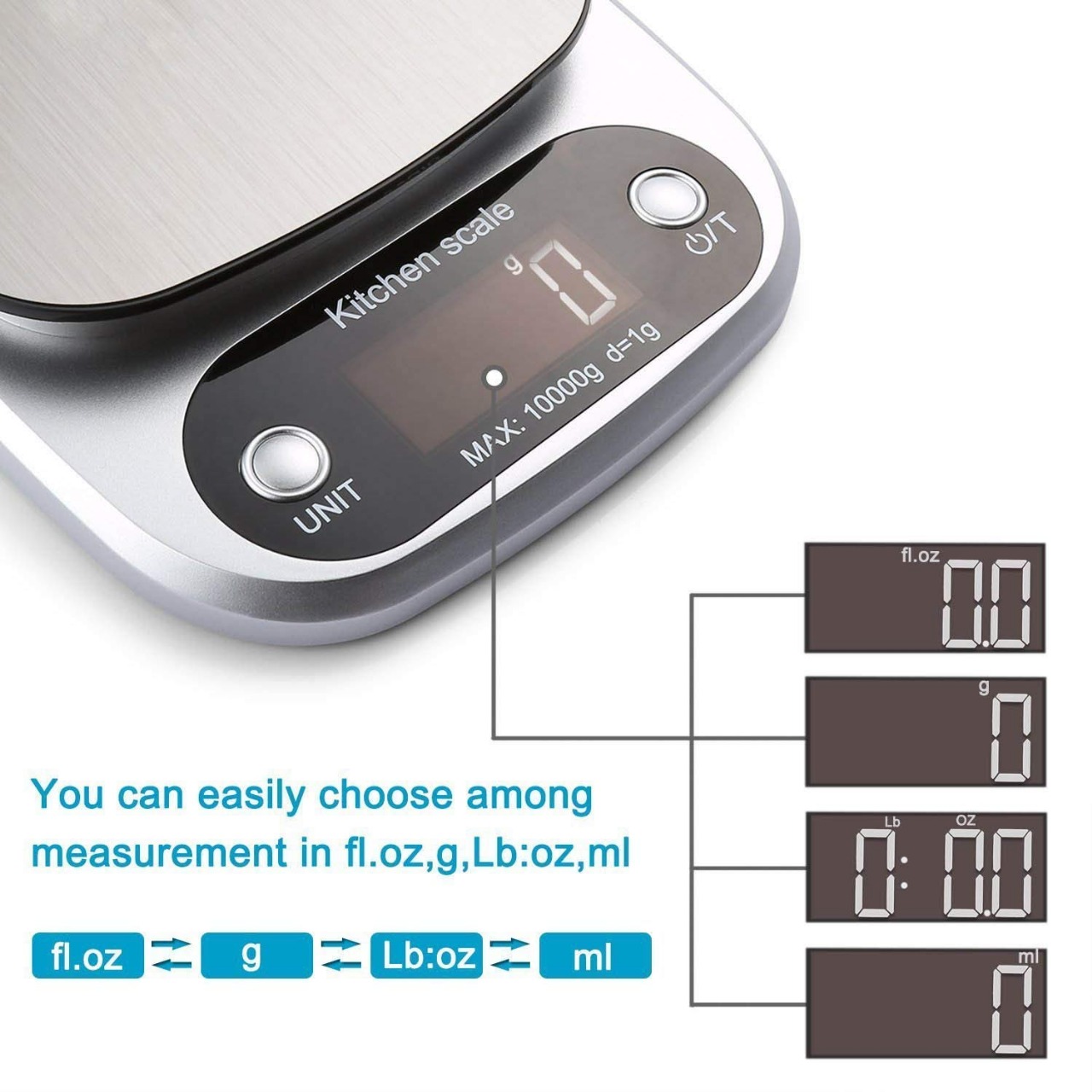 Kitchen Digital Weight Scale Digital Kitchen Scale Digital Weight Machine | Digital Scale with 1 gram to 10000 gram Weight Measurement ( Plastic ) buy online in Pakistan