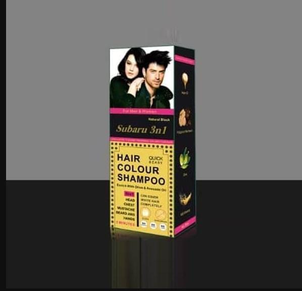 Subaru 3 in 1 Black Hair Color Shampoo | Hair Color Shampoo For Men & Women | Best Quality Shampoo - 200 ml view 4