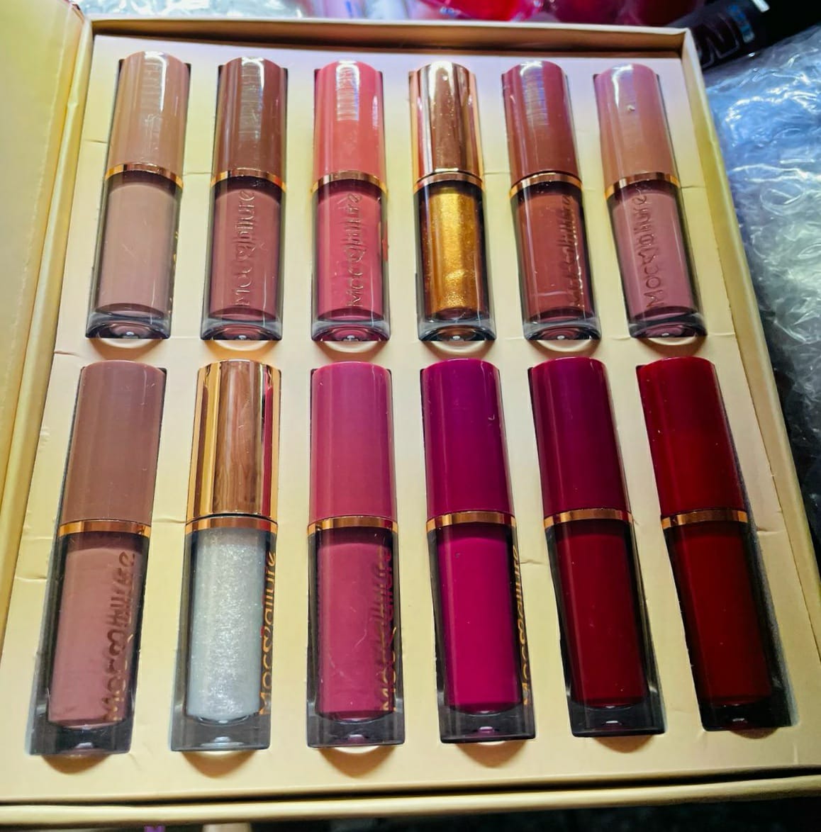 12 Pcs Mocallure Transparent Clear Lip Gloss | High Pigment Lipgloss Set | Best Quality Lipgloss Set buy online in Pakistan