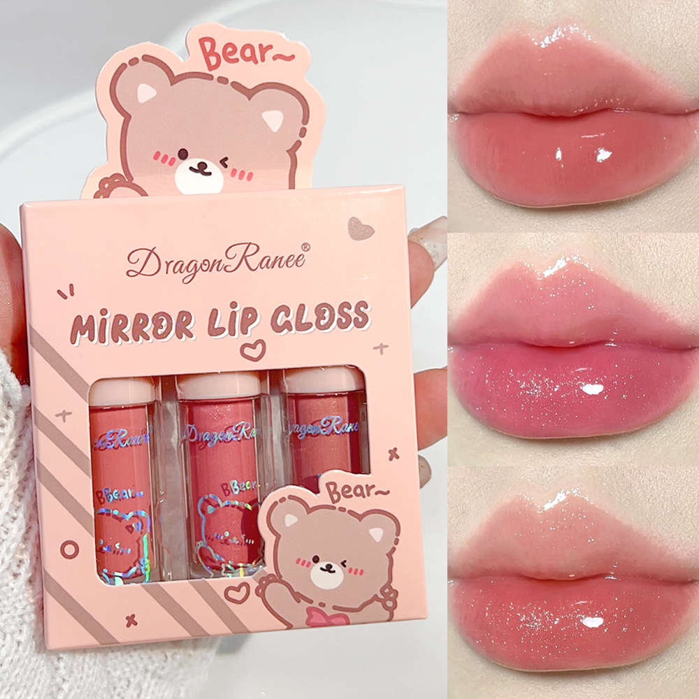 3 PC Mirror Lip Gloss Tinted Lip Balm Lip Oil Hydrating Non-Sticky Lip Glow Oil Lip Plumper Mirror Gloss Lip Stain (Random Shades) buy online in Pakistan