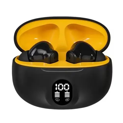 Professional Display Earbuds STEREO 895B Wireless Bluetooth Earbuds | Mic in-Ear Headphones with LED Display | Type C Fa...