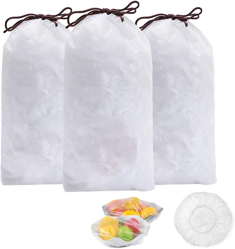 100pcs Disposable Flexible Transparent Plastic Food Storage Bags – Resealable & Multi-Purpose - Food-Grade Fresh-Kee...