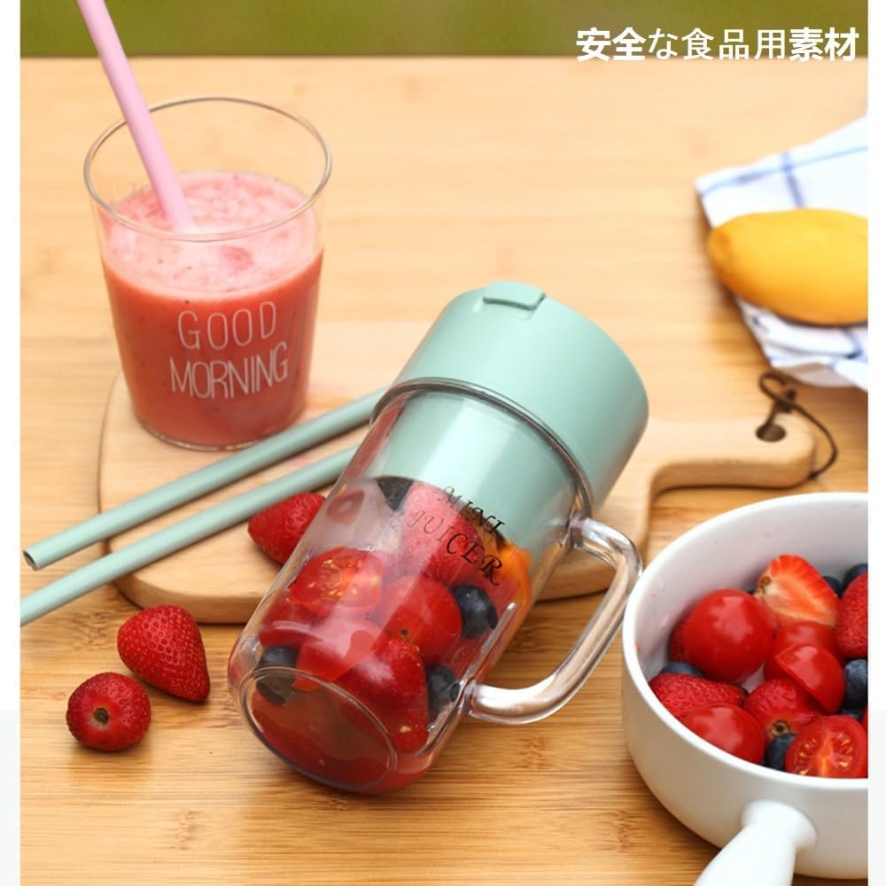 Crusher Juicer - Mug Shaped Portable Blender With Straw | Portable Blender,Juicer Portable Outdoor Juicing Cup | Home Mini Cordless Juicer - Random Color view 5