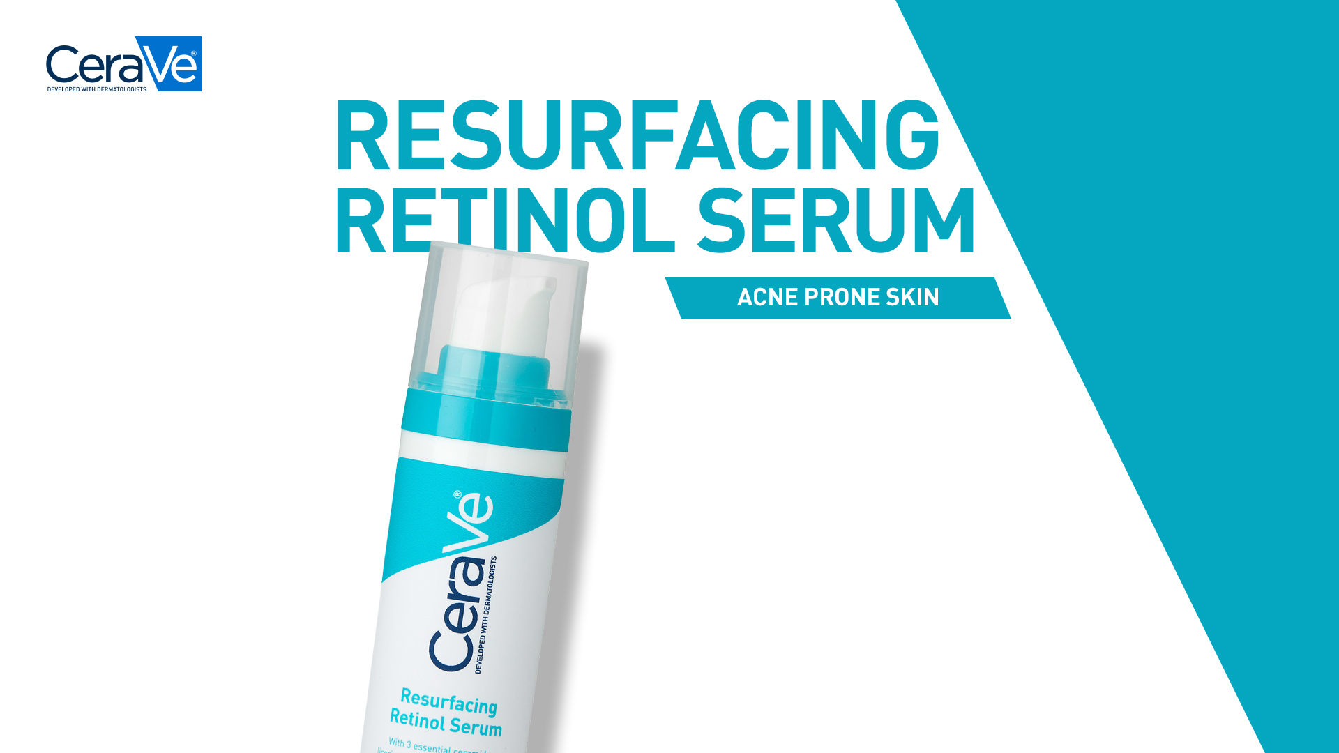 CeraVe Resurfacing Retinol Serum For Post Acne Marks, Formulated With Licorice Root Extract & Niacinamide, Brighteni...