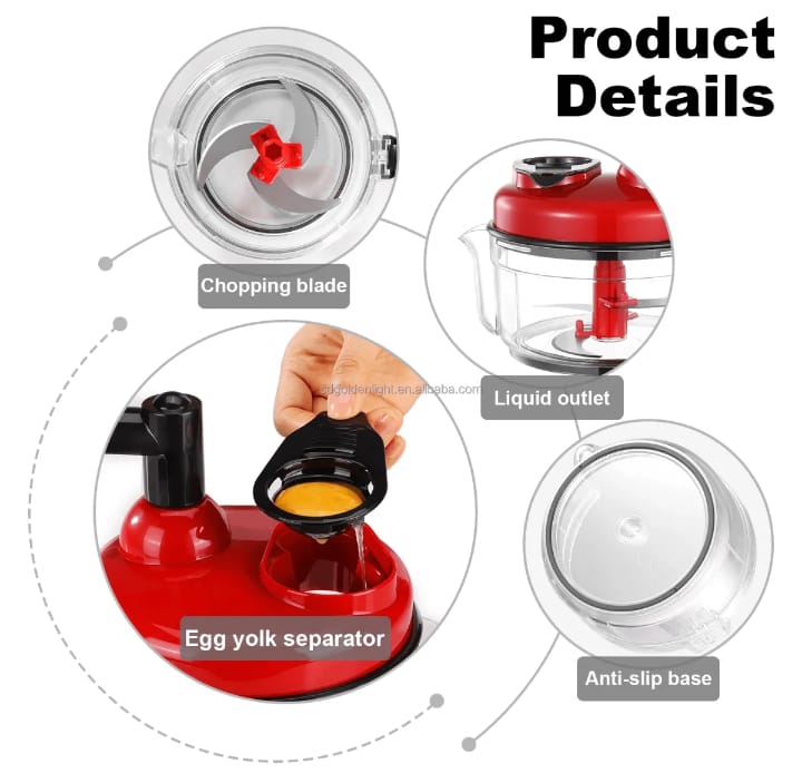 Manual Hand Multifunction Speedy Vegetable Quick chopper | Quick Chopper Vegetable - Onion Chopper | Kachomer Salad Machine ( random color ) buy online in Pakistan