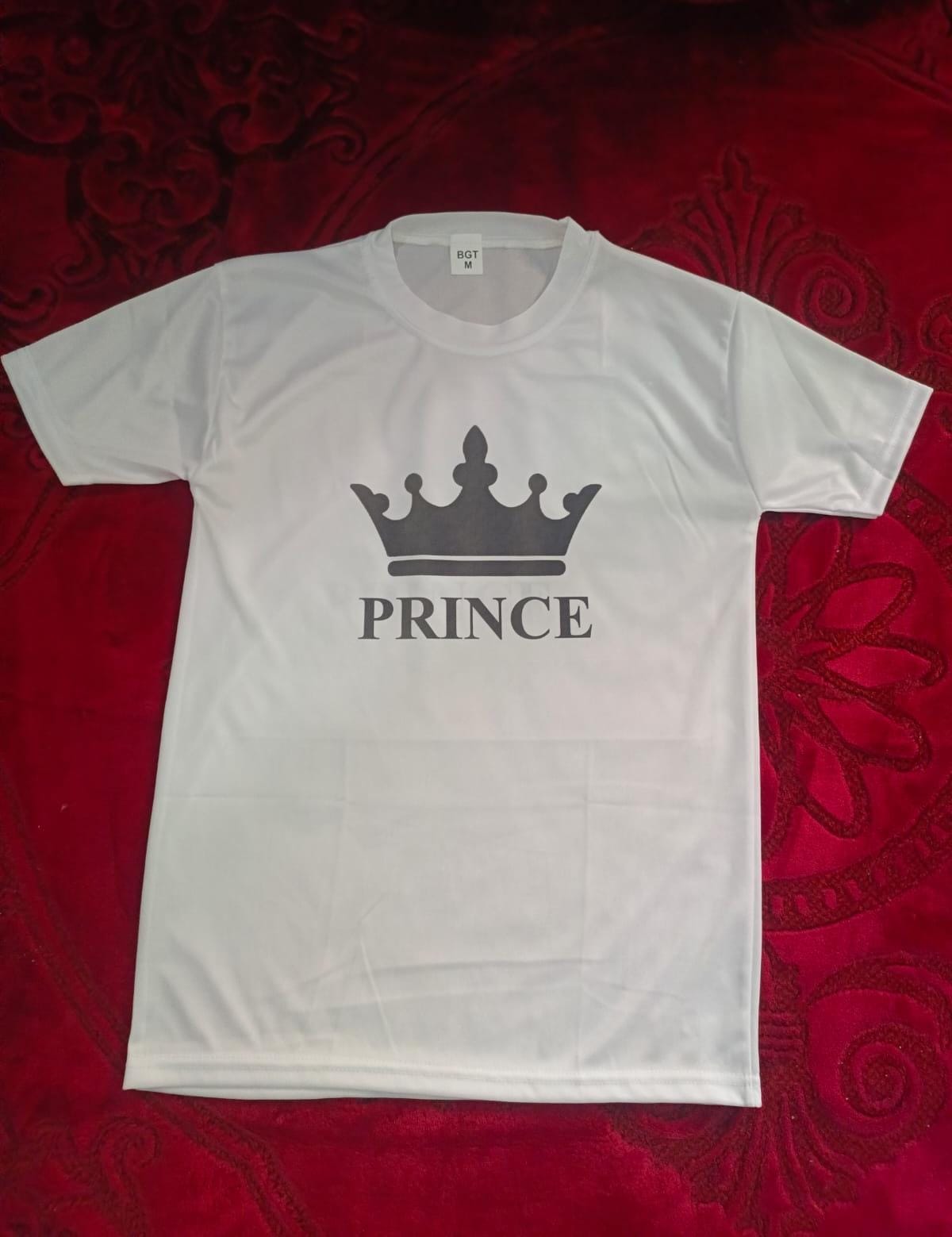 Stylish White T-Shirt with Cute Design – Best Quality T-Shirts For Boys | T-Shirt For Men | Printed T-Shirts - Prince T-Shirts | Prince Design T-Shirt