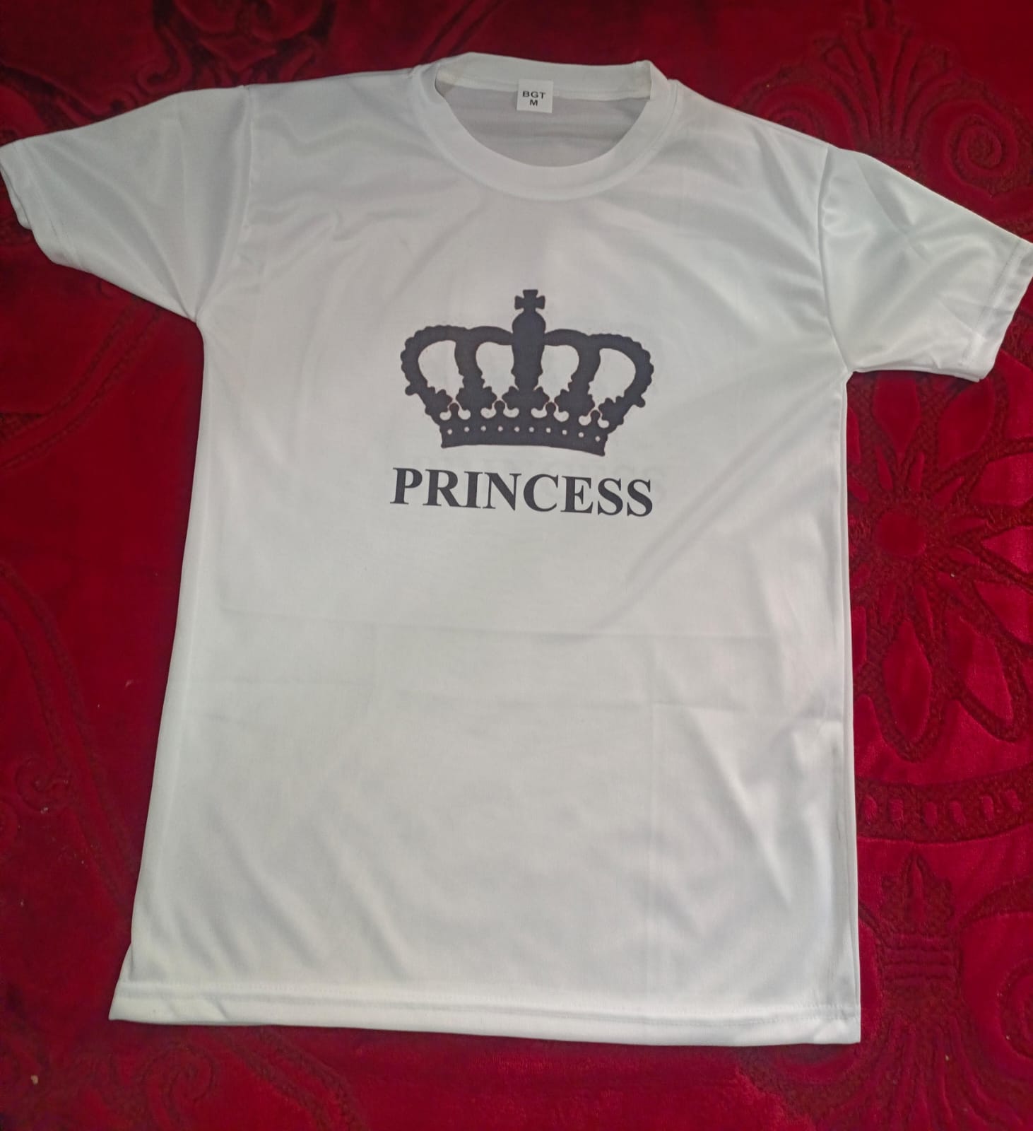 Stylish White T-Shirt with Cute Design – Best Quality T-Shirts For Girls | T-Shirt For Women | Printed T-Shirts - Princes T-Shirts  | Princes Design T-Shirt buy online in Pakistan