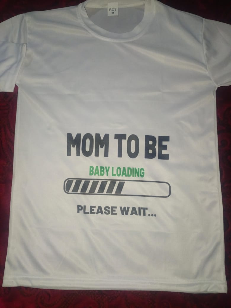 Dad to Be & Mom to Be Style White T-Shirt - Key & Heart Design T-Shirts  – Best Quality T-Shirts | T-Shirt For Women - T-Shirt For Men buy online in Pakistan
