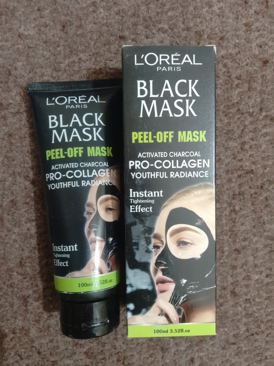 L'Oreal Paris Deep Cleansing Peel-Off Blackhead Remover Face Mask with Collagen – Pore-Minimizing, Purifying Formula for Smooth, Radiant Skin – 100ml Tube for All Skin Types view 5