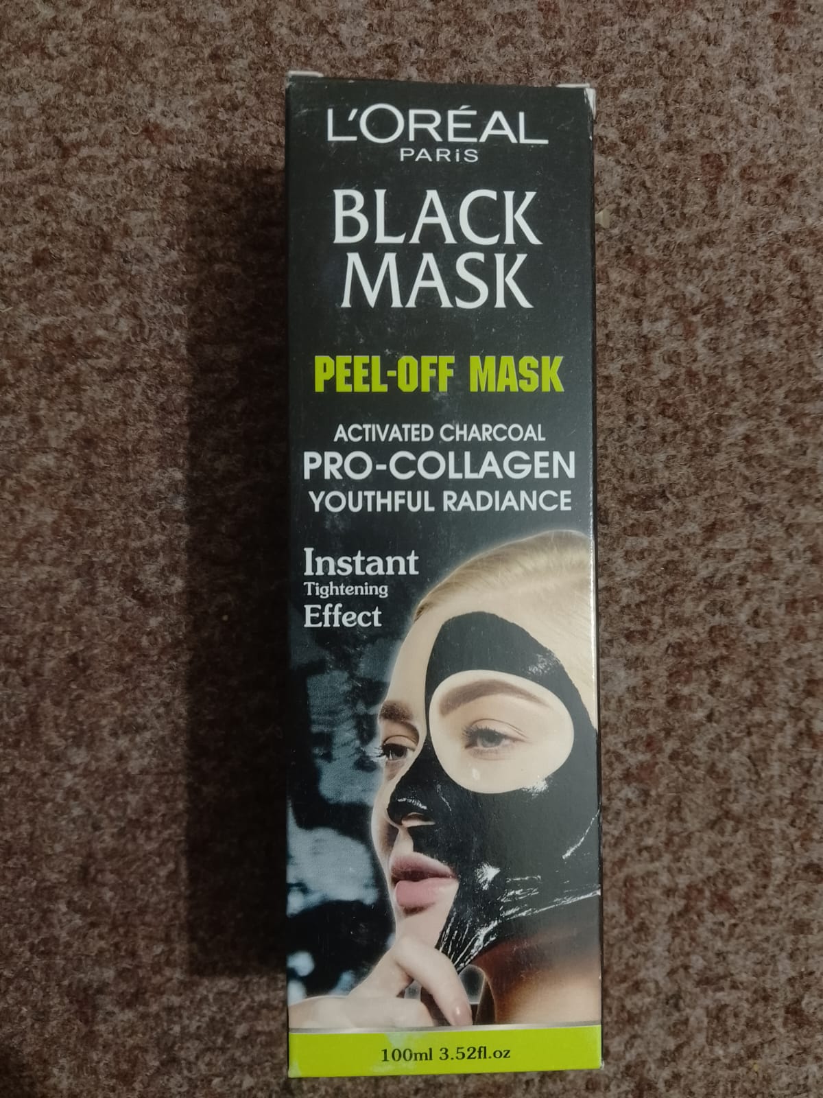 L'Oreal Paris Deep Cleansing Peel-Off Blackhead Remover Face Mask with Collagen – Pore-Minimizing, Purifying Formula for Smooth, Radiant Skin – 100ml Tube for All Skin Types view 4