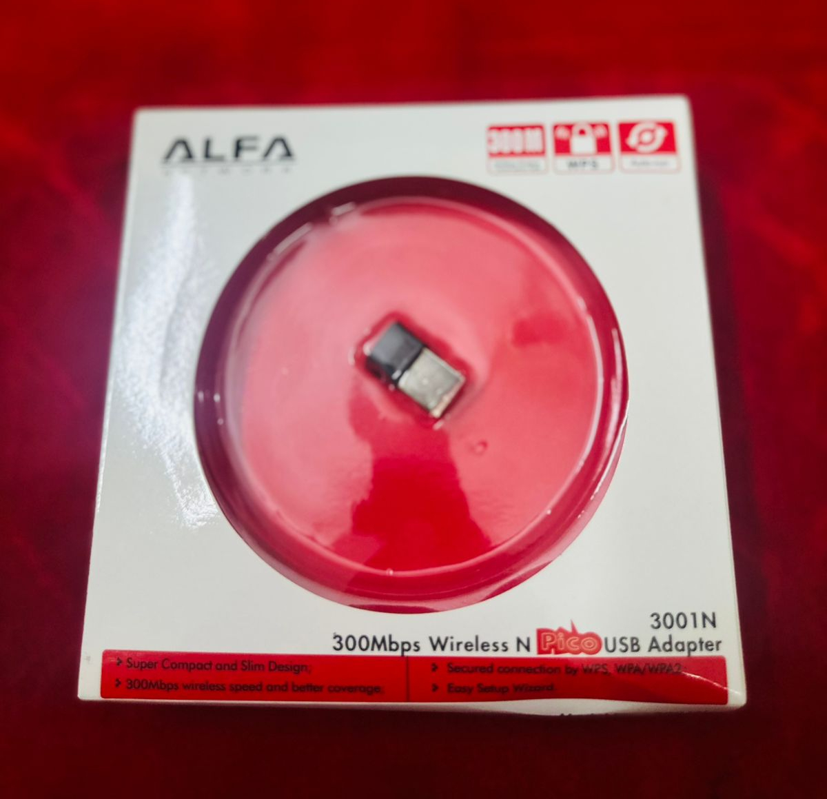 Alfa Mini USB WiFi Adapter | 300Mbps Wireless LAN Card for Computer & Laptop | Best Wireless Adapter buy online in Pakistan