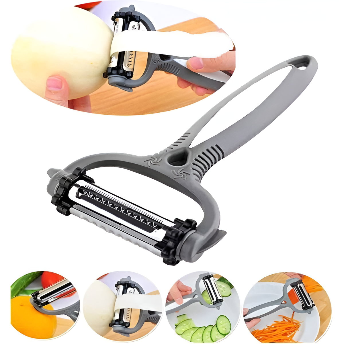 3-in-1 Vegetable Peeler Cyclone Knife – Roto Peeler | Multifunctional kitchen tool designed for multiple peeling ( random color) buy online in Pakistan