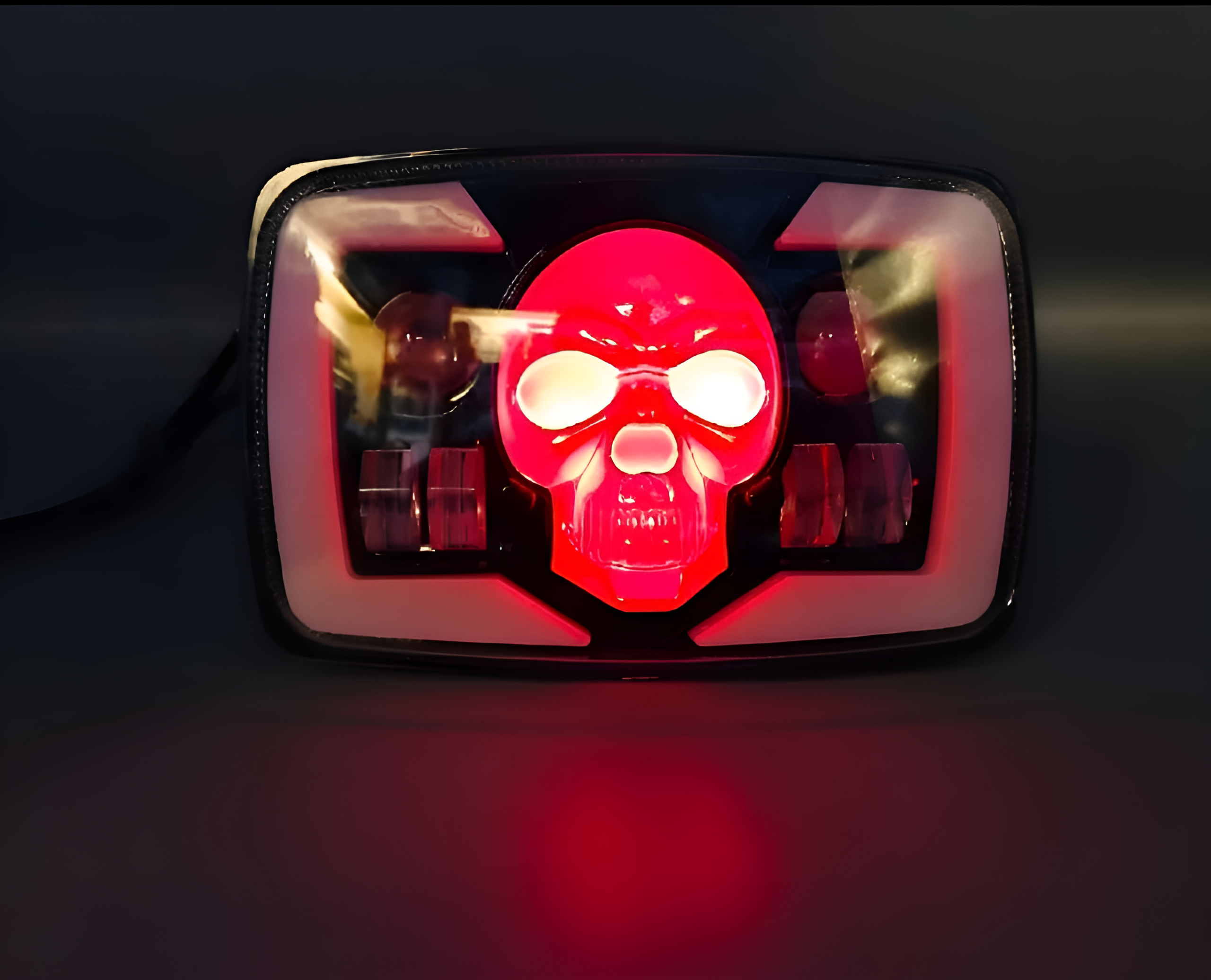 Skull Style Headlight with indicators Beam For Bike | Upgraded Model Original Fitting For Honda CD70 / CG125 buy online in Pakistan