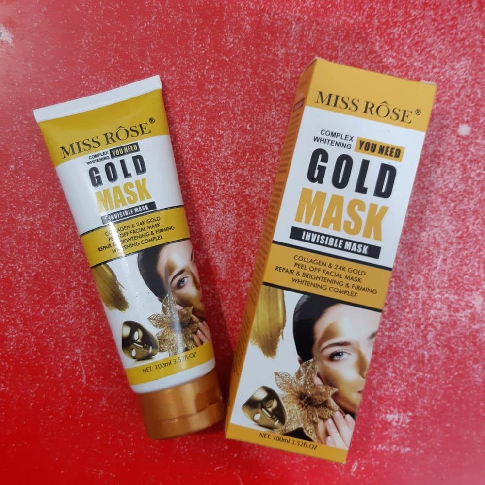 Miss Rose Original Gold Mask | Invisible Mask Collagen & 24k gold peel of facial mask repairing & Brightening & firming whitening complex buy online in Pakistan