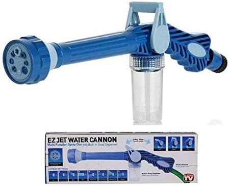 Ez Jet Water Canon 8 In 1 Turbo Water Spray – For Car & Bike Washing, Gardening - Best Quality Water Spray ( Random...