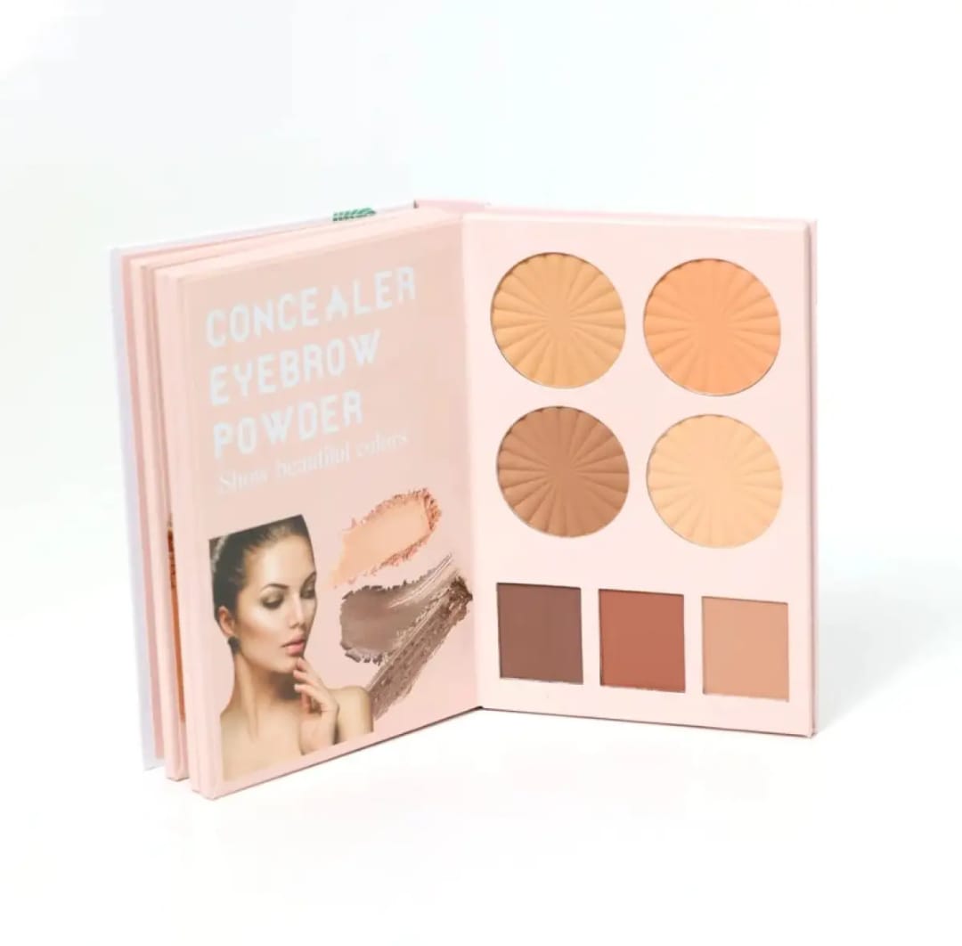 Mocallure 4 in 1 Original Professional Makeup Book Palette – All-in-One Eyeshadow, Eyebrow Powder, Concealer, Blusher & Highlighter Kit buy online in Pakistan
