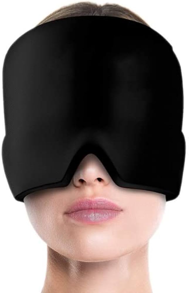 Migraine Relief Cap - Headache Relief Hat for Migraine Relief, Tension, One Size Fits All Headache Cap with Reusable Ice...