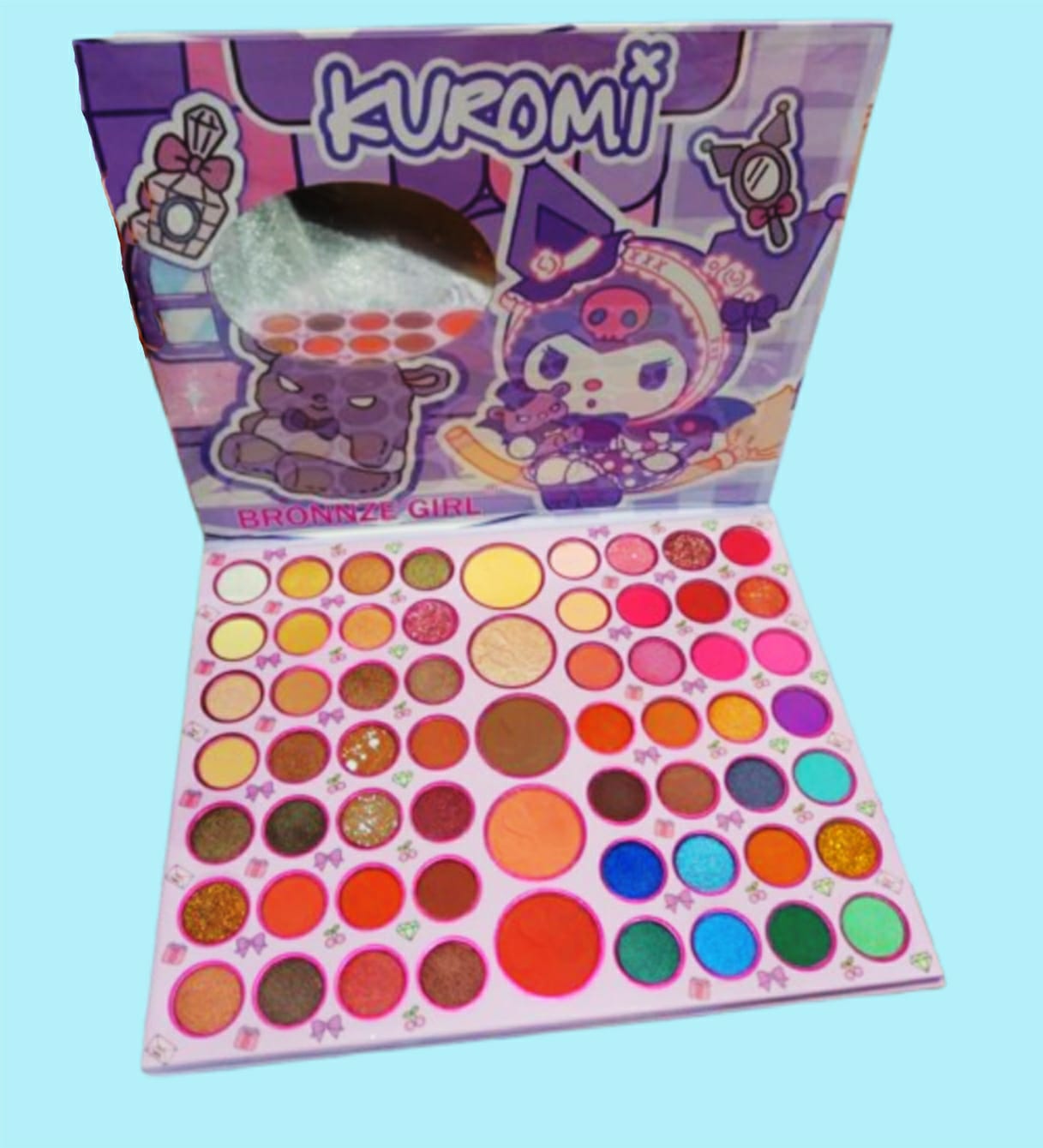 Kuromi 61-Color Eyeshadow Palette – High Pigment, Matte & Shimmer Shades for Creative Eye Looks buy online in Pakistan
