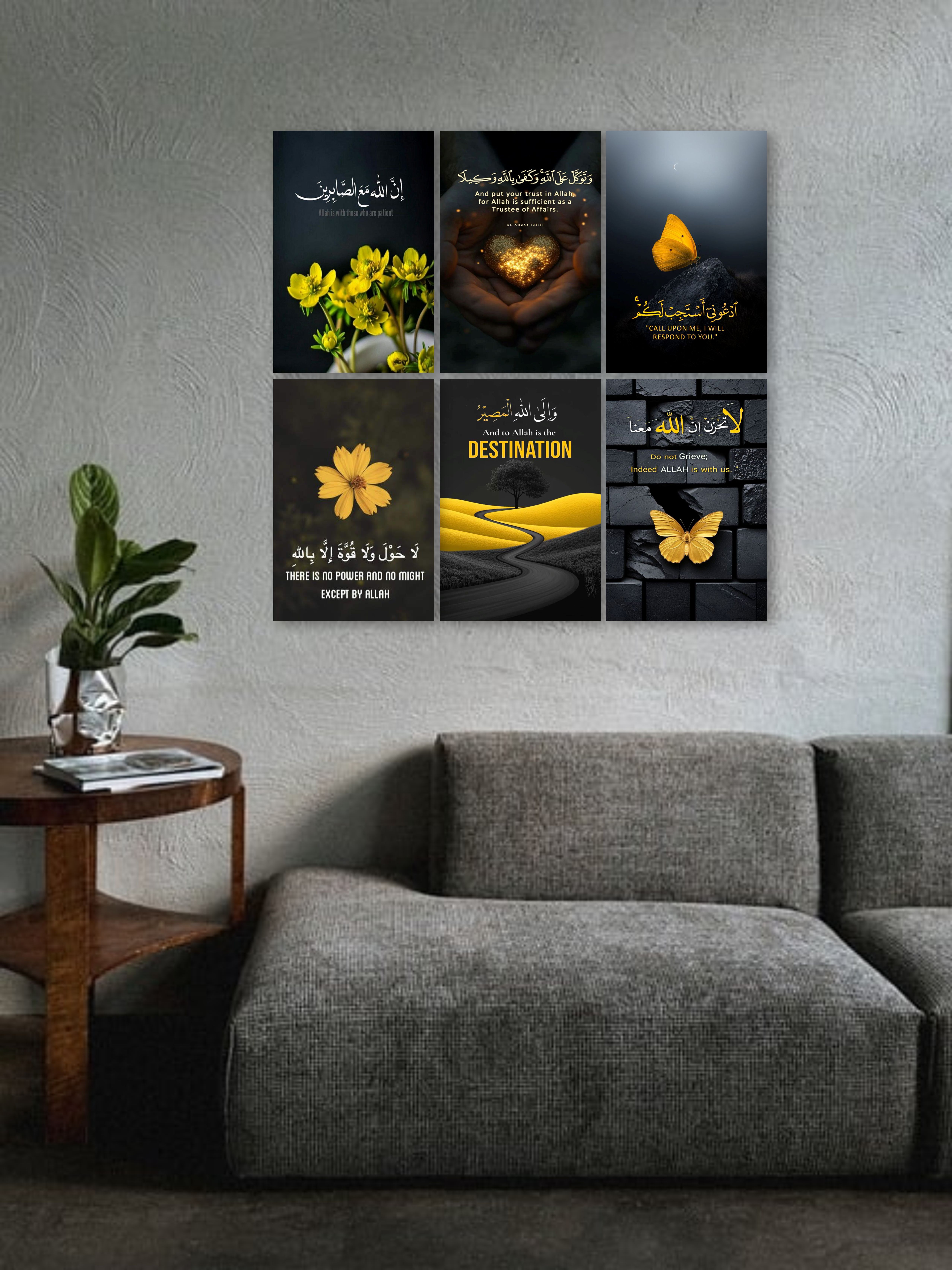 Pack of 6 Quran Verse with english translation, Digital Printed, Decent Home Decoration, Excellent Choice For Gifting buy online in Pakistan