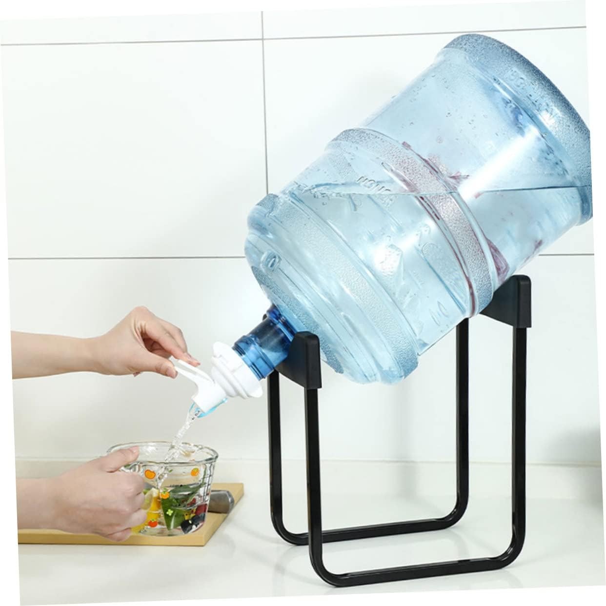 Metal Bottle Stand with Nozzle – Convenient Dispensing, Minimal Mess ( with box &amp; Random Color )