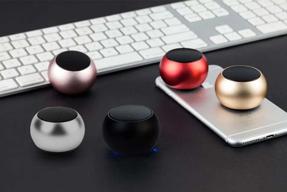 Mini Portable Wireless Bluetooth & Rechargeable Speaker - Wireless Bluetooth Mini Speaker With Card Slot (Random color) buy online in Pakistan