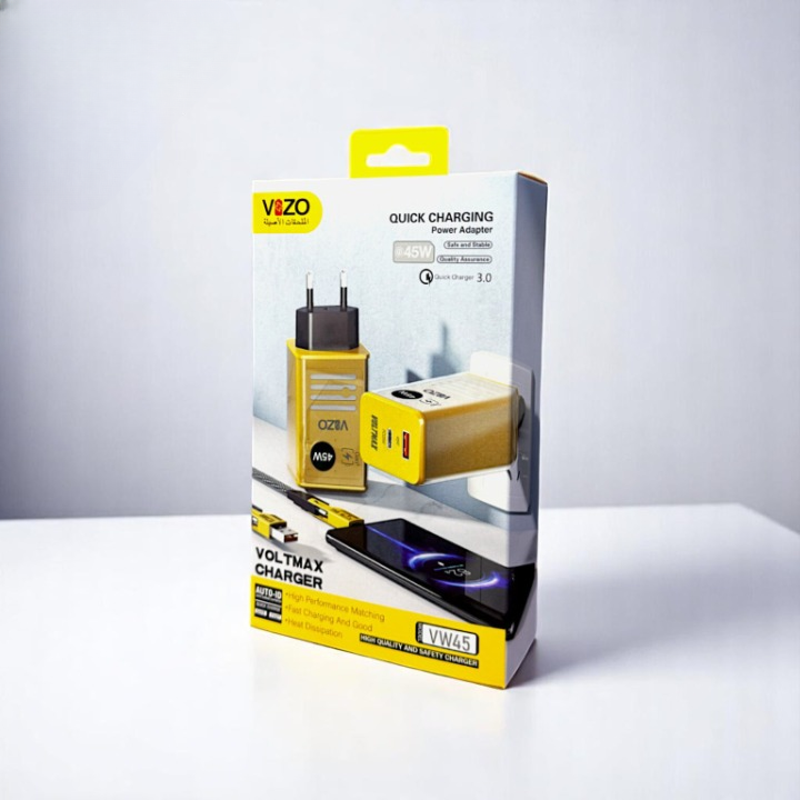 Vw45 – Volt Series PD Fast Charger (45W Max) | Best Quality Charger - Vizo Vw45 Charger buy online in Pakistan
