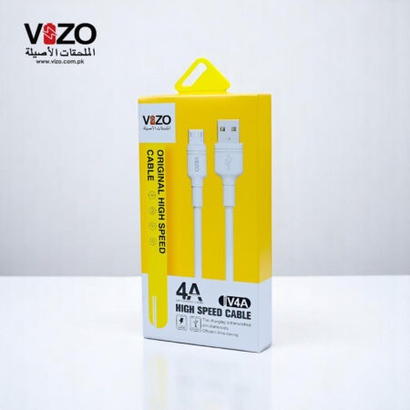 V4A Micro Fast Charging Cable | VIZO V4A (Micro USB) | Micro USB Cable For Mobile Phone | V4A Cable | Cable For Mobile buy online in Pakistan