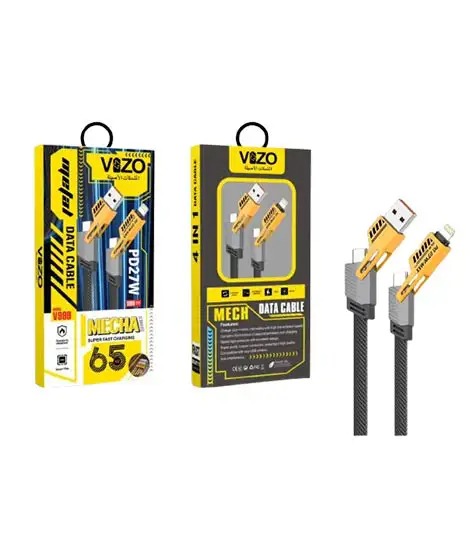 V999 5-in-1 Ultra Fast Multi-Mode Cable | Best Quality Cable For Multiple Devices | Charging Cable | Data Cable | Mobile Phone Cable | 5 in 1 Cable buy online in Pakistan
