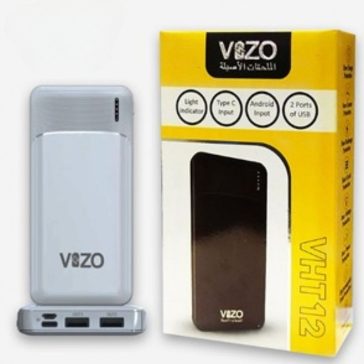 VHT-12 – 10,000mAh Full-Size Power Bank | Vizo VHT-12 Power Bank | Best Quality Power Bank Vht12 - Android Power Bank -...