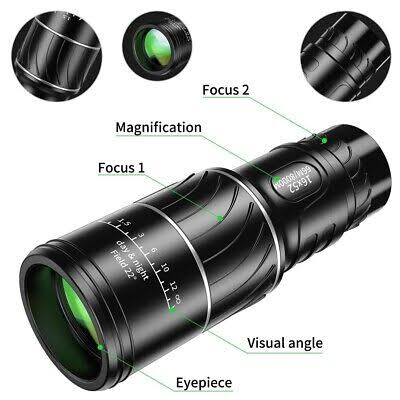 High Professional Monocular 16*52 - Binoculars Dual Focus Anti Reflective Non-infrared HD Monocular Telescope buy online in Pakistan