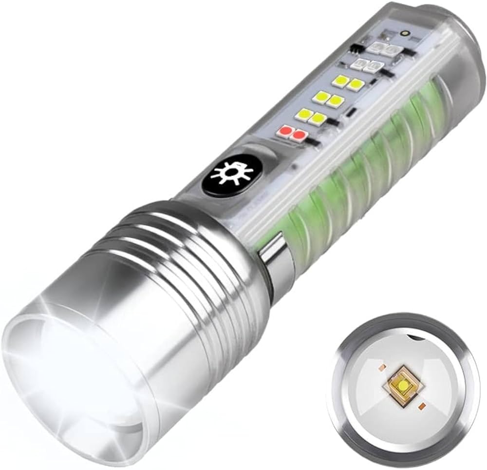 Coba Mini LED Torch Light - Coba CB 1658 – Super Bright Handheld Tactical Light  | Multiple Modes | Zoom-able Electric Flashlight for Camping, Hiking & Cycling ( Random Color )