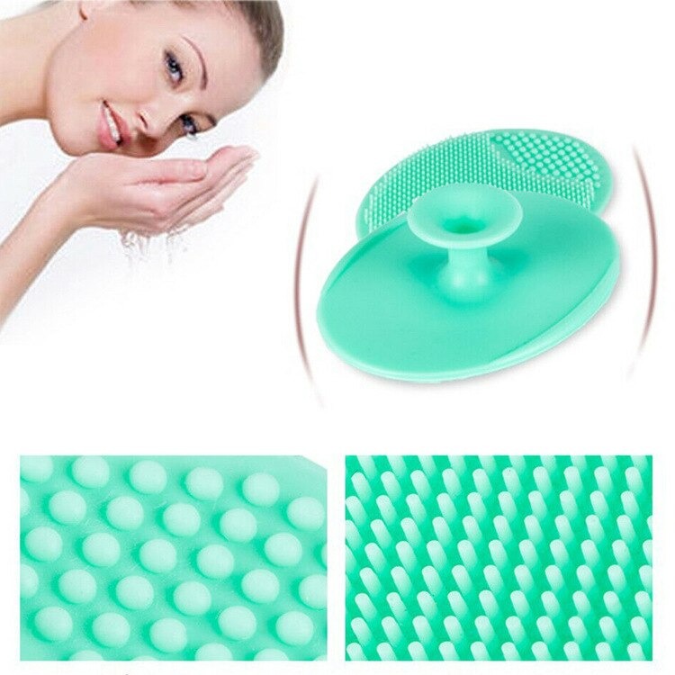 Soft Silicone Face Cleansing Brush Pad – Gentle Facial Washing & Exfoliating Massage Tool for Deep Pore Cleansing |...