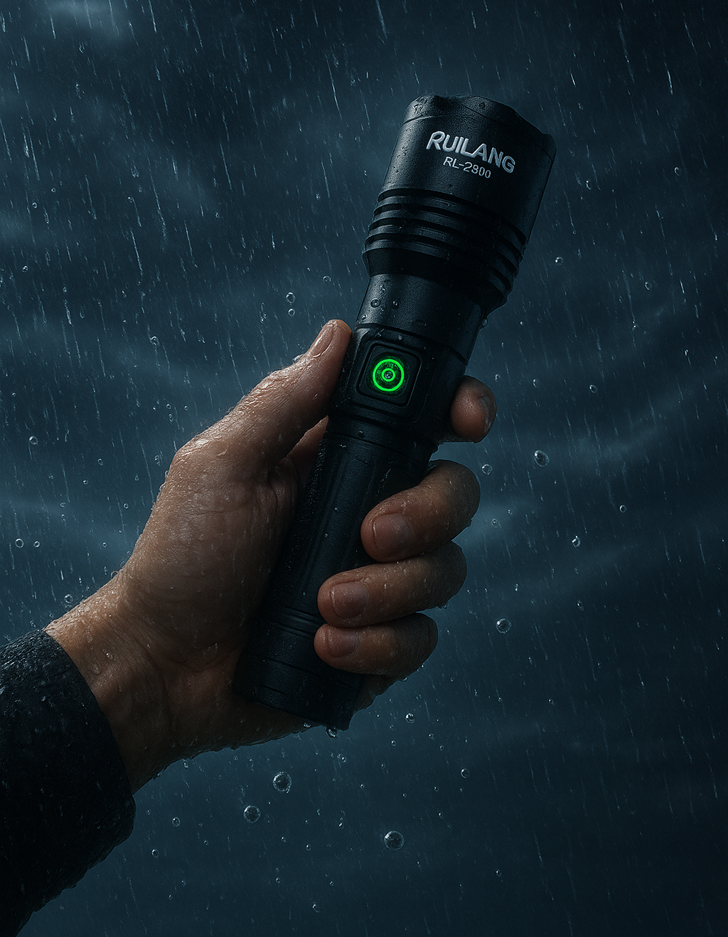 RL-2308 High-Power Rechargeable LED Flashlight – Long Range, Durable & Energy Efficient buy online in Pakistan