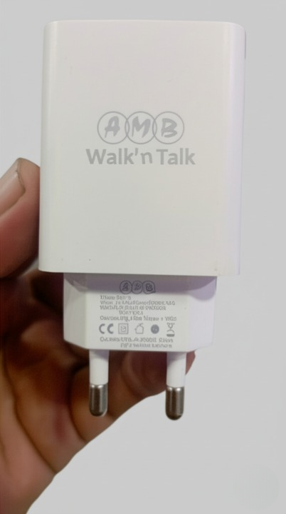 AMB Walk’n Talk 22.5W Super Fast Charger NM-18 – Quick Charge & Smart Power Delivery Adapter with Built-in Safety System, FCC/CE/RoHS Certified buy online in Pakistan