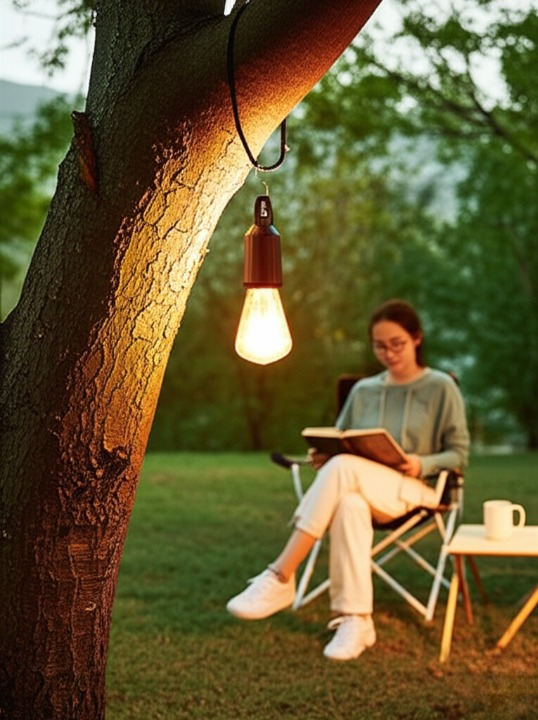 Camping Rechargeable LED Bulb with Type-C Charging Cable | Portable Hanging Light for Outdoor Adventures, Hiking, Emergency & Tent Lighting | Long-Lasting Battery, Bright Illumination & Compact Design view 4