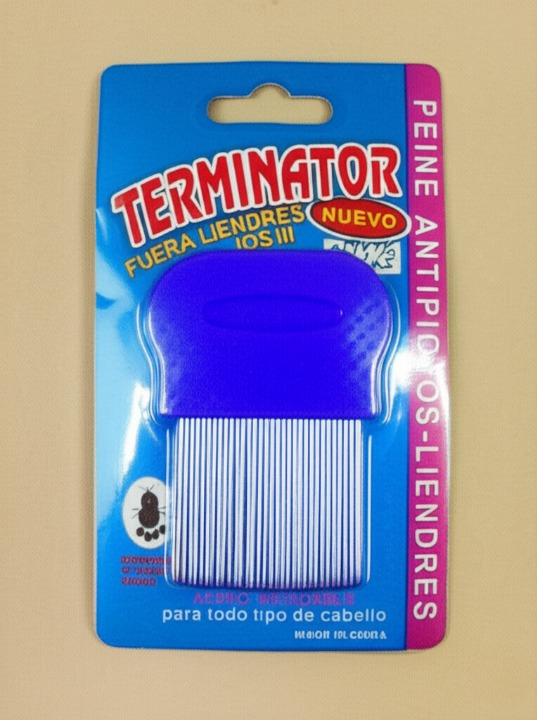 Multicolor Anti-Lice Hair Comb with Stainless Steel Micro-Grooved Teeth – Safe and Effective Lice and Nit Removal Comb | Reusable and Suitable for All Hair Types | Compact Size 9cm x 4cm (Random Color) view 5
