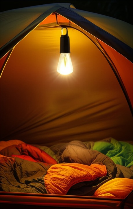 Camping Rechargeable LED Bulb with Type-C Charging Cable | Portable Hanging Light for Outdoor Adventures, Hiking, Emergency & Tent Lighting | Long-Lasting Battery, Bright Illumination & Compact Design view 2