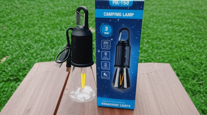 Camping Rechargeable LED Bulb with Type-C Charging Cable | Portable Hanging Light for Outdoor Adventures, Hiking, Emergency & Tent Lighting | Long-Lasting Battery, Bright Illumination & Compact Design