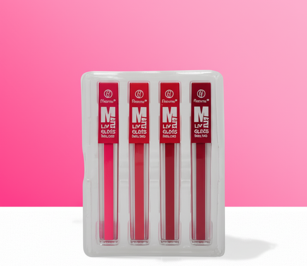 6-Piece Matte Lip Gloss Set – , Waterproof Lip Color Kit for All-Day Wear P
